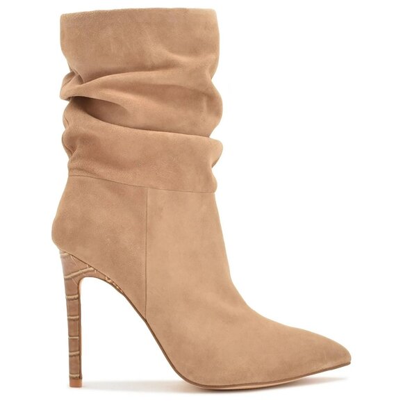 Nine West Womens Pointed Toe Mid-Calf Boots - Picture 2 of 3